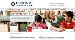 Desktop Screenshot of peconicteachercenter.org